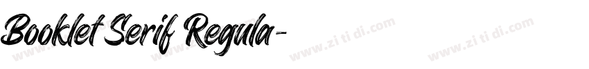 Booklet Serif Regula字体转换